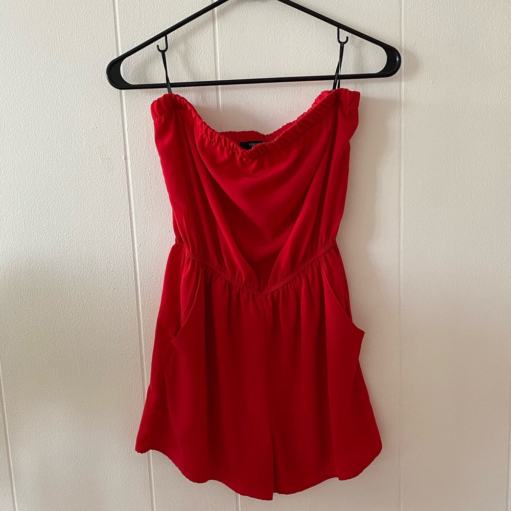 Forever 21 tube top romper